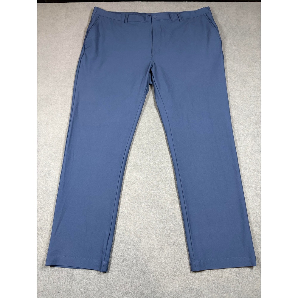 Greg Norman Pants Mens 40x30 Blue Golf Performance Stretch Flat Front‎